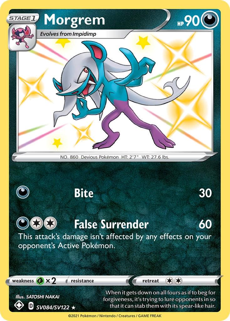 Shining Fates Morgrem Pokémon card